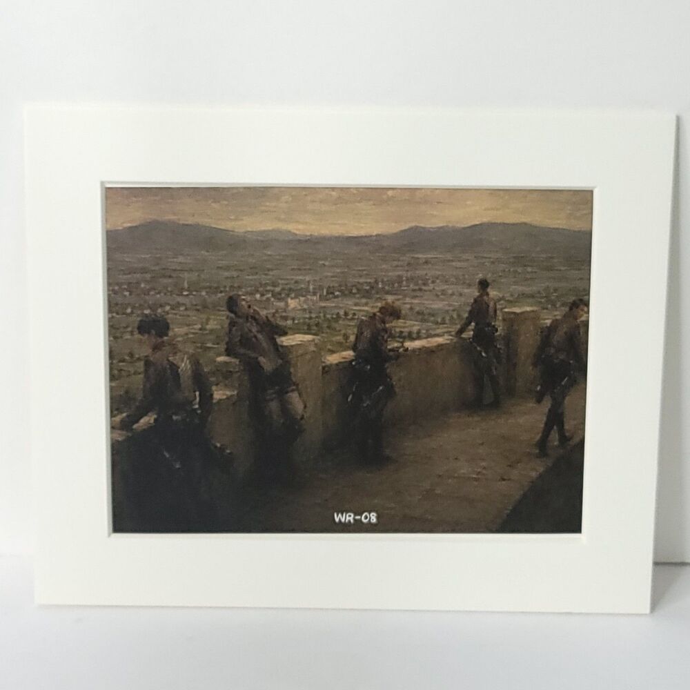 On The Wall Attack On Titan Still Shot Card Anime Wall Art Oversized Board A4